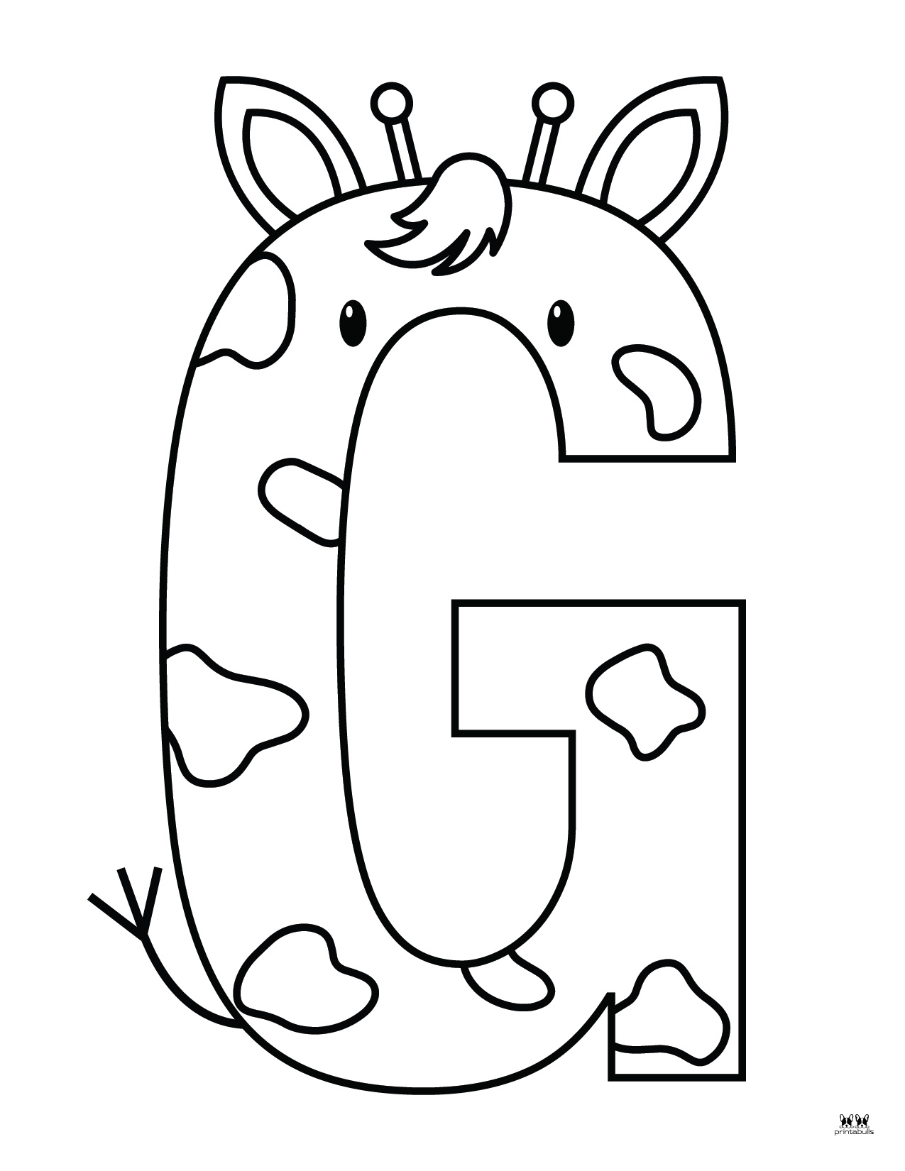 Letter G Coloring Pages - 15 Free Pages 