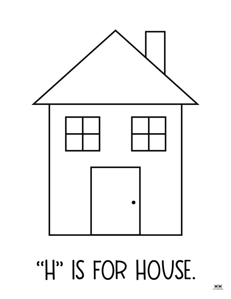 Letter H Coloring Pages - 15 FREE Pages | Printabulls