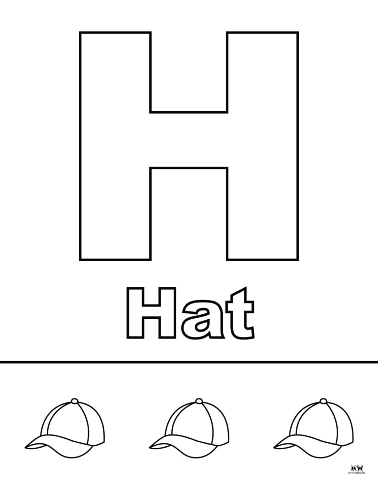 Letter H Coloring Pages - 15 FREE Pages | Printabulls