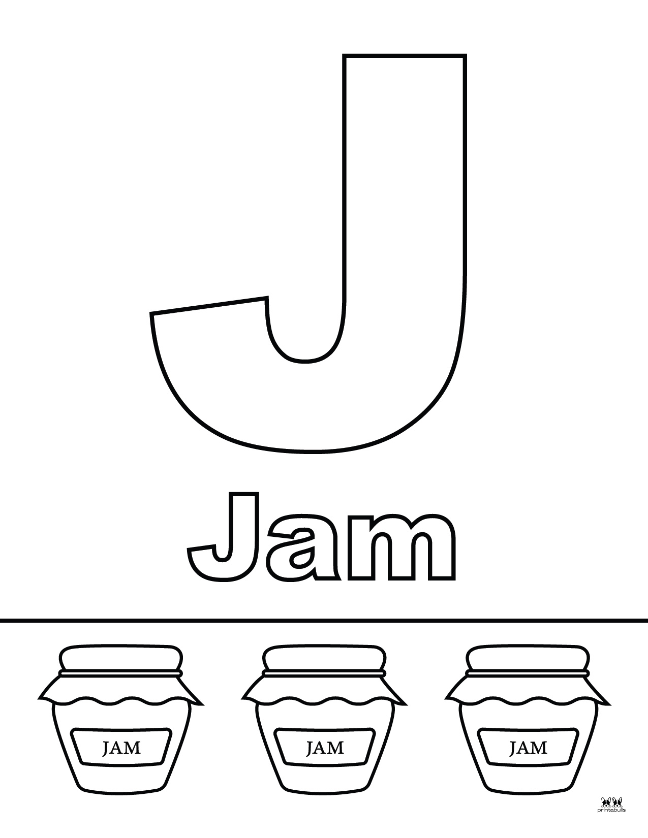 Letter J Coloring Pages - 15 FREE Pages | Printabulls