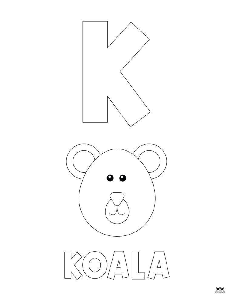 Letter K Coloring Pages - 15 FREE Pages | Printabulls