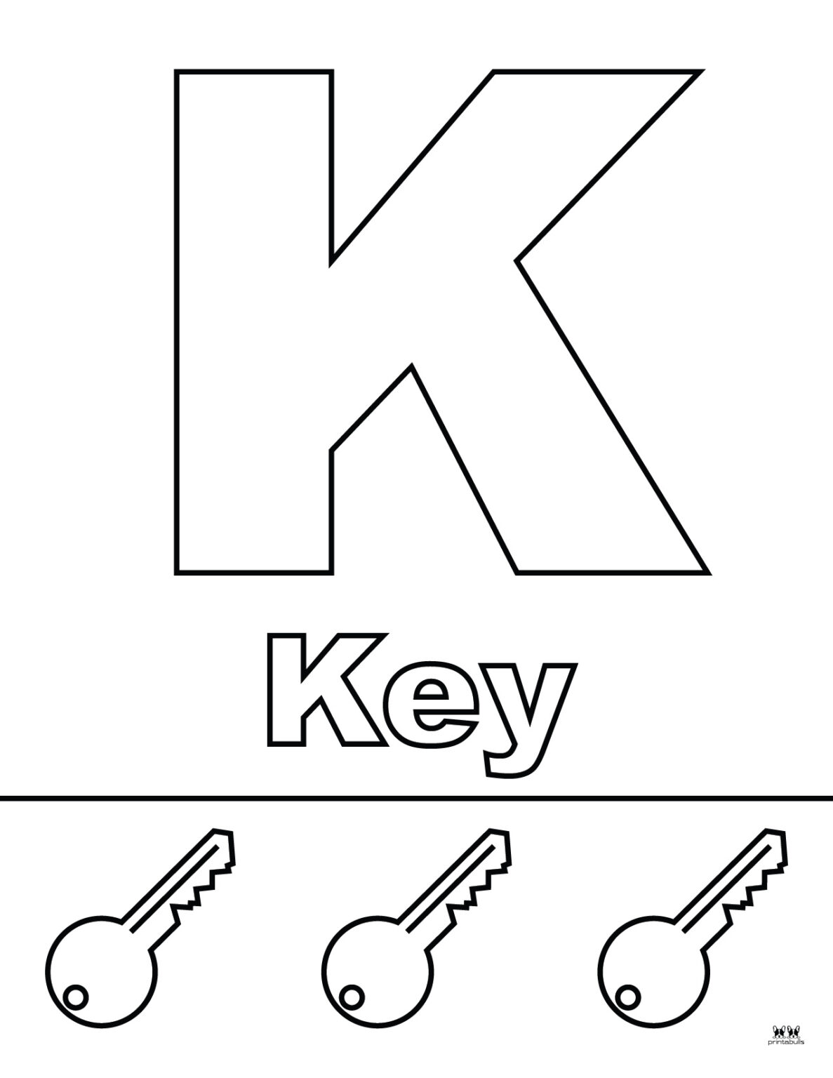 Letter K Coloring Pages - 15 FREE Pages | Printabulls