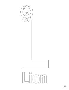 Letter L Coloring Pages - 15 FREE Pages | Printabulls