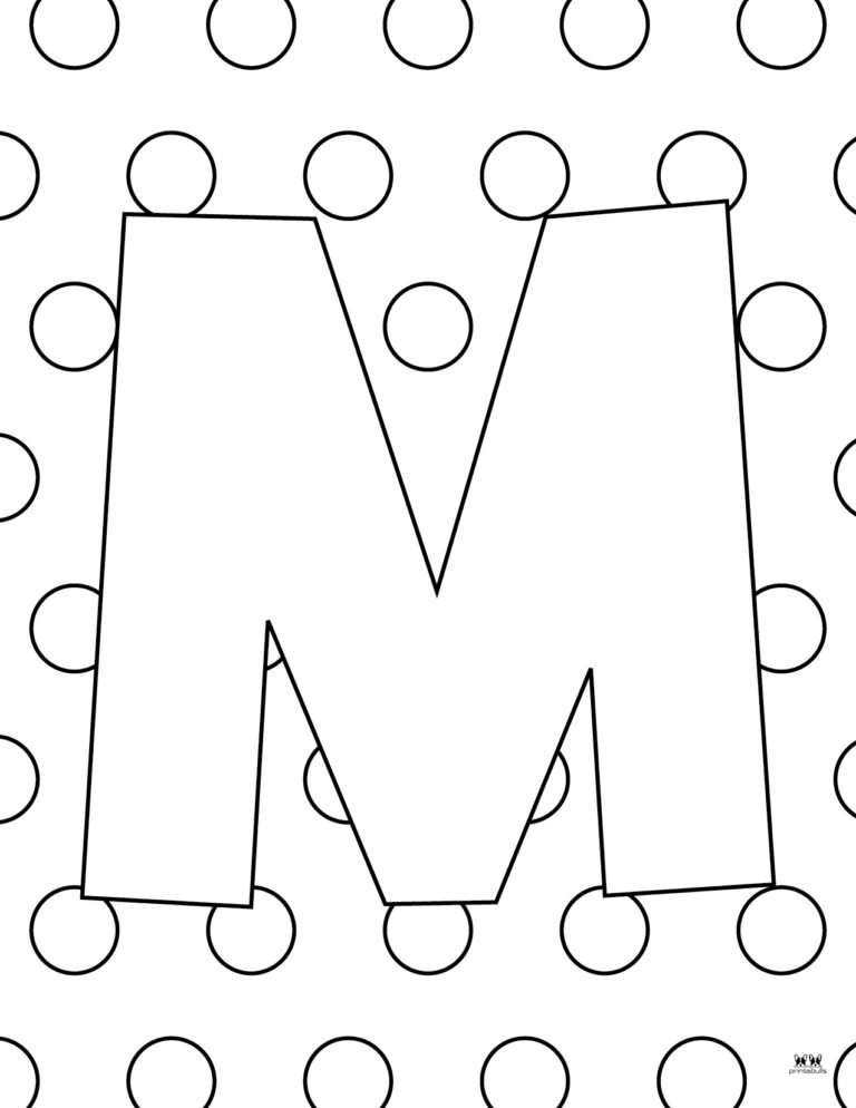 Letter M Coloring Pages - 15 FREE Pages | Printabulls