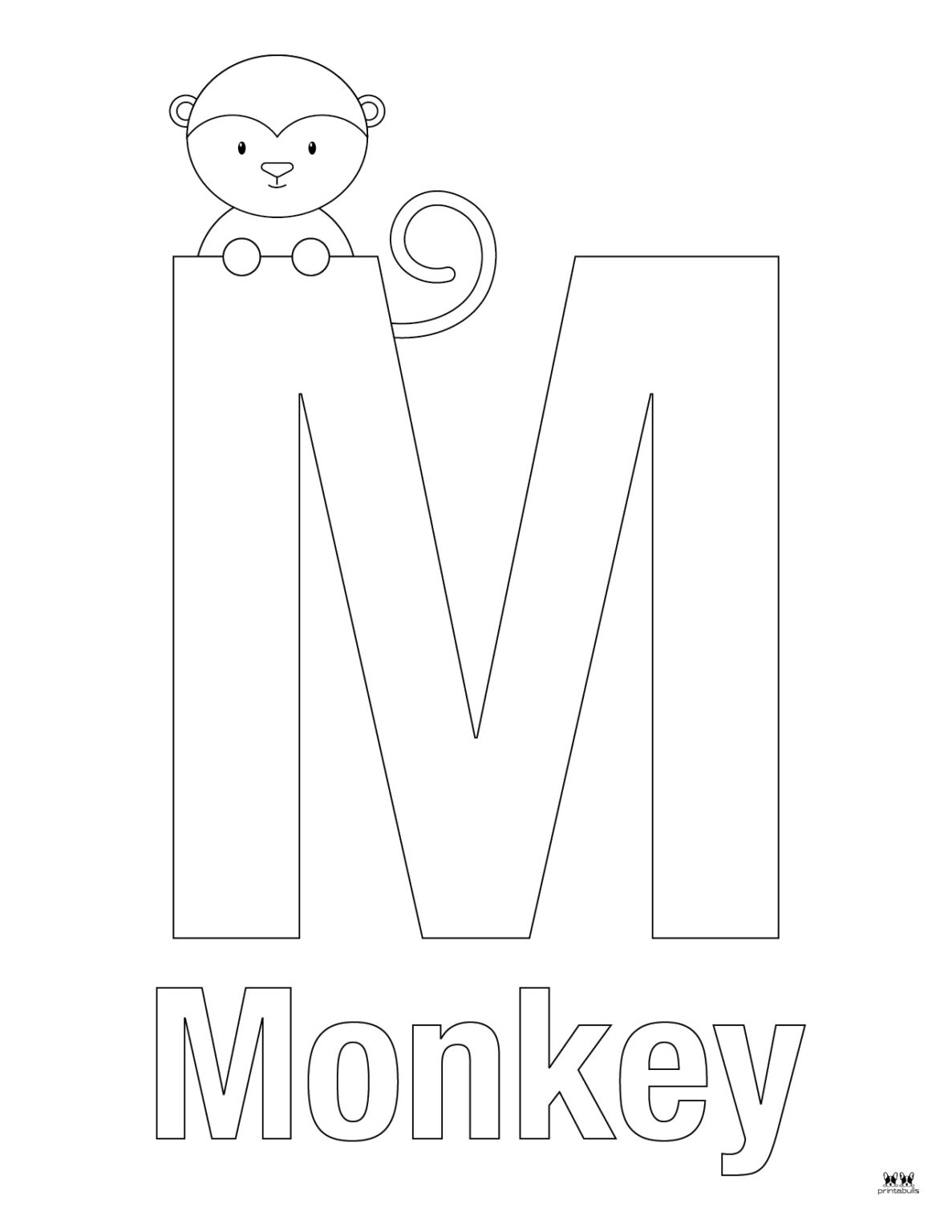 Letter M Coloring Pages - 15 FREE Pages | Printabulls