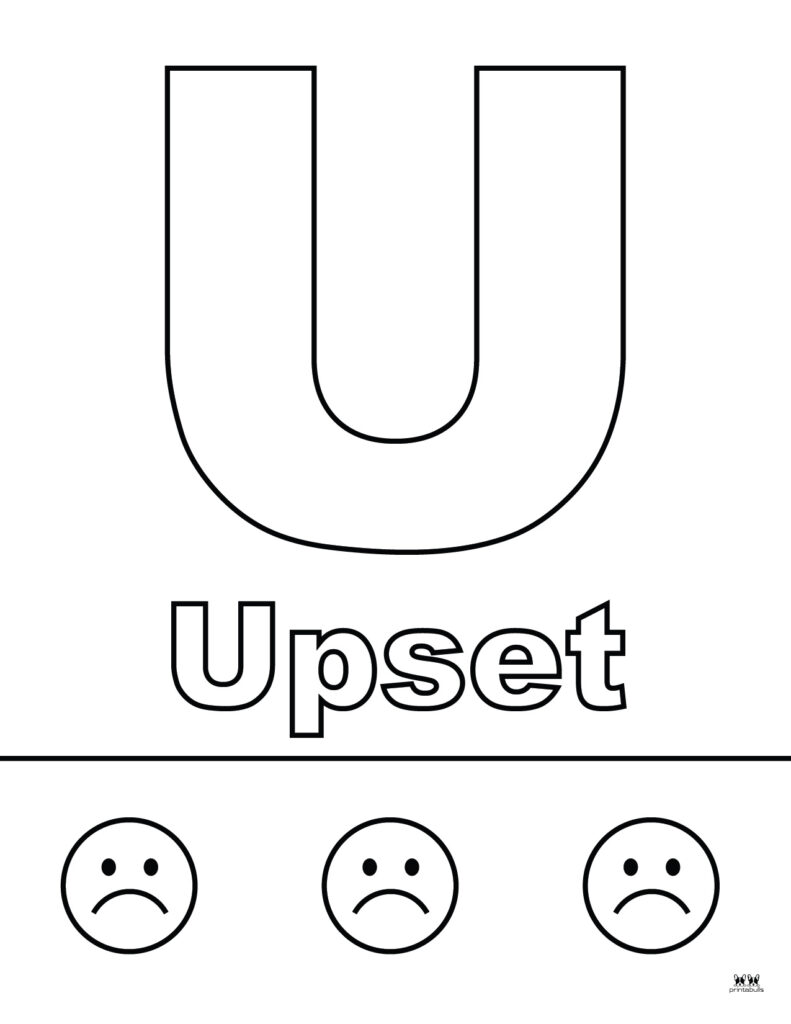 letter u coloring page