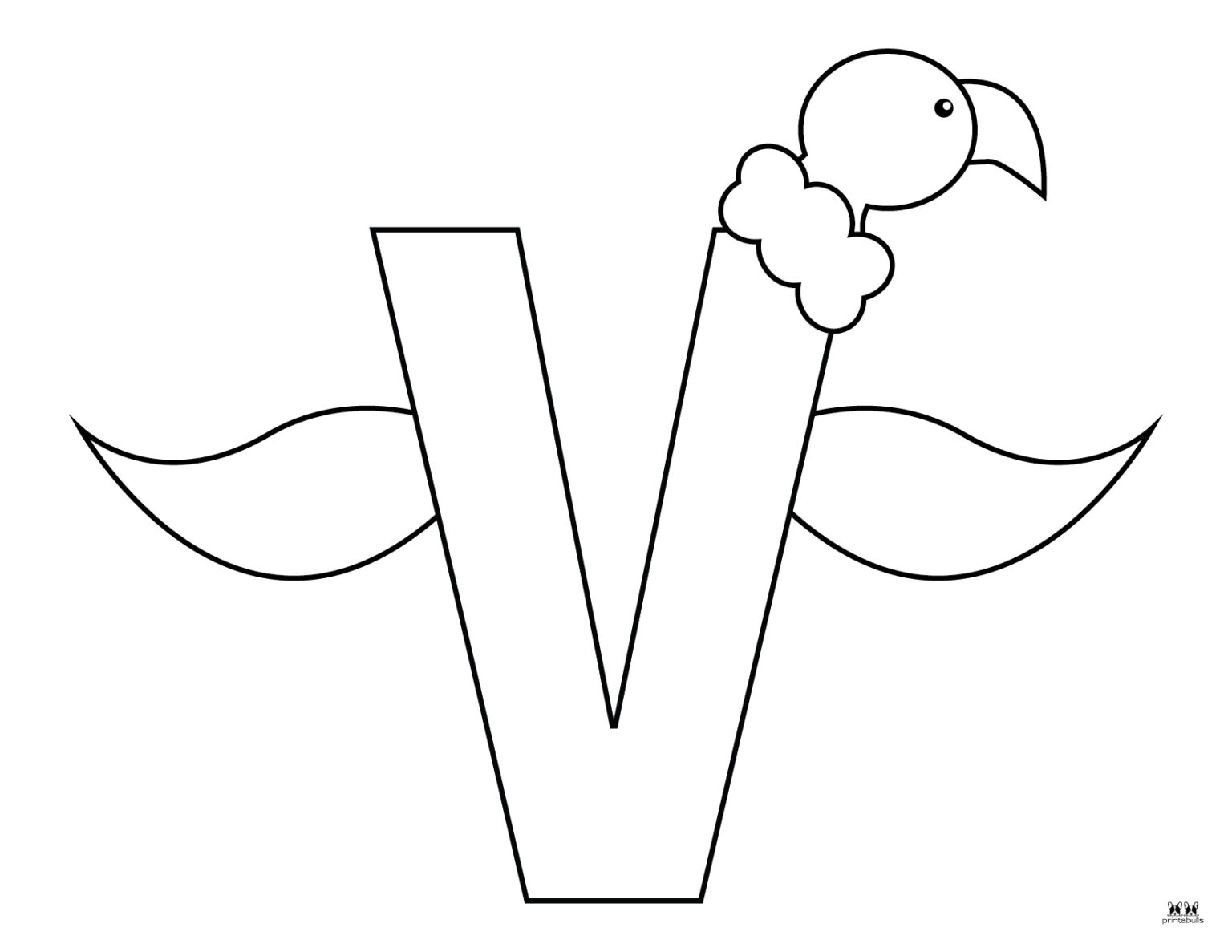 Letter V Coloring Pages 15 FREE Pages Printabulls