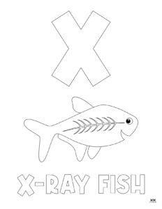 Letter X Coloring Pages - 15 FREE Pages | Printabulls