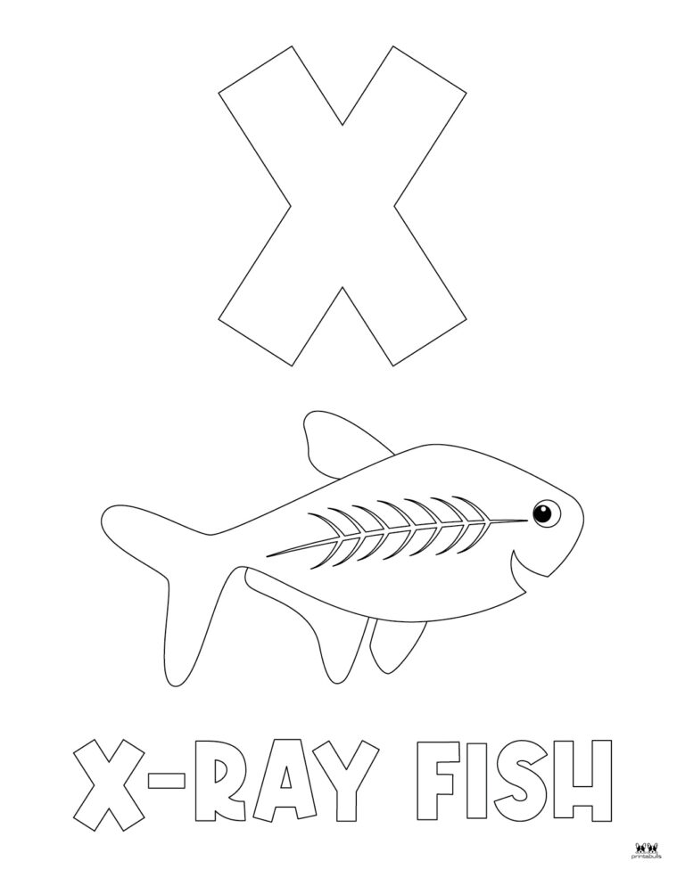 Letter X Coloring Pages - 15 FREE Pages | Printabulls