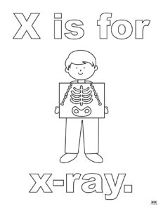 Letter X Coloring Pages - 15 FREE Pages | Printabulls