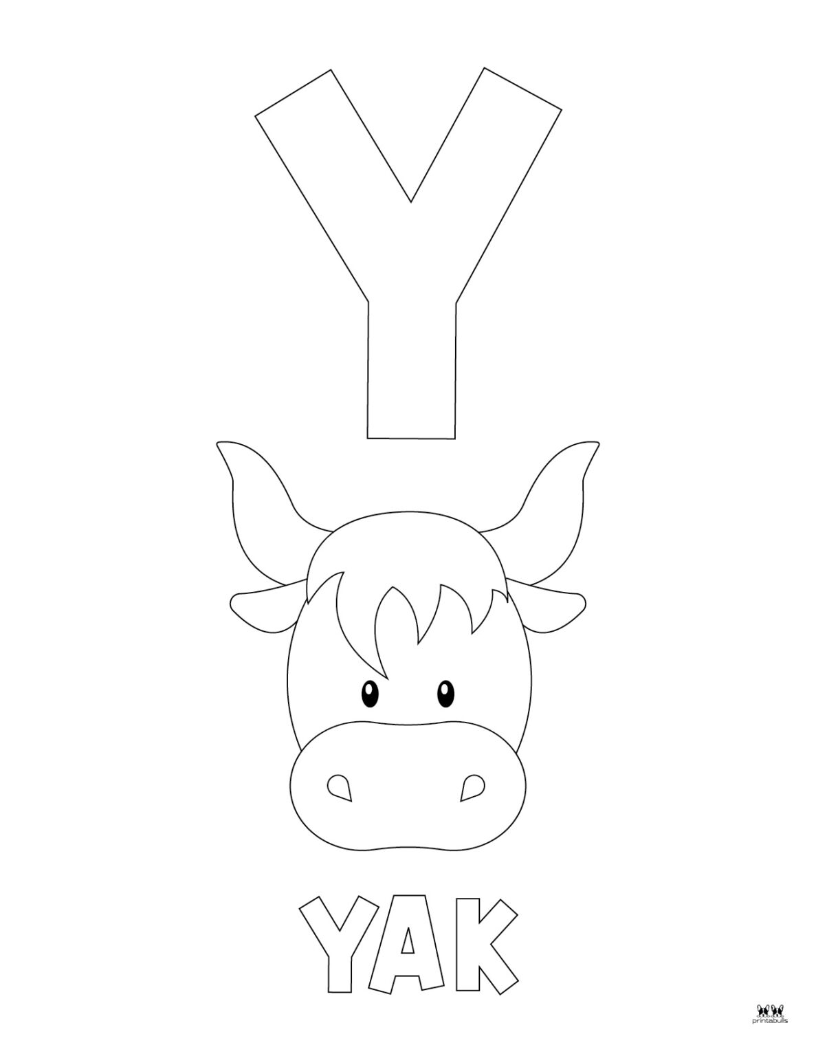 Letter Y Coloring Pages - 15 FREE Pages | Printabulls