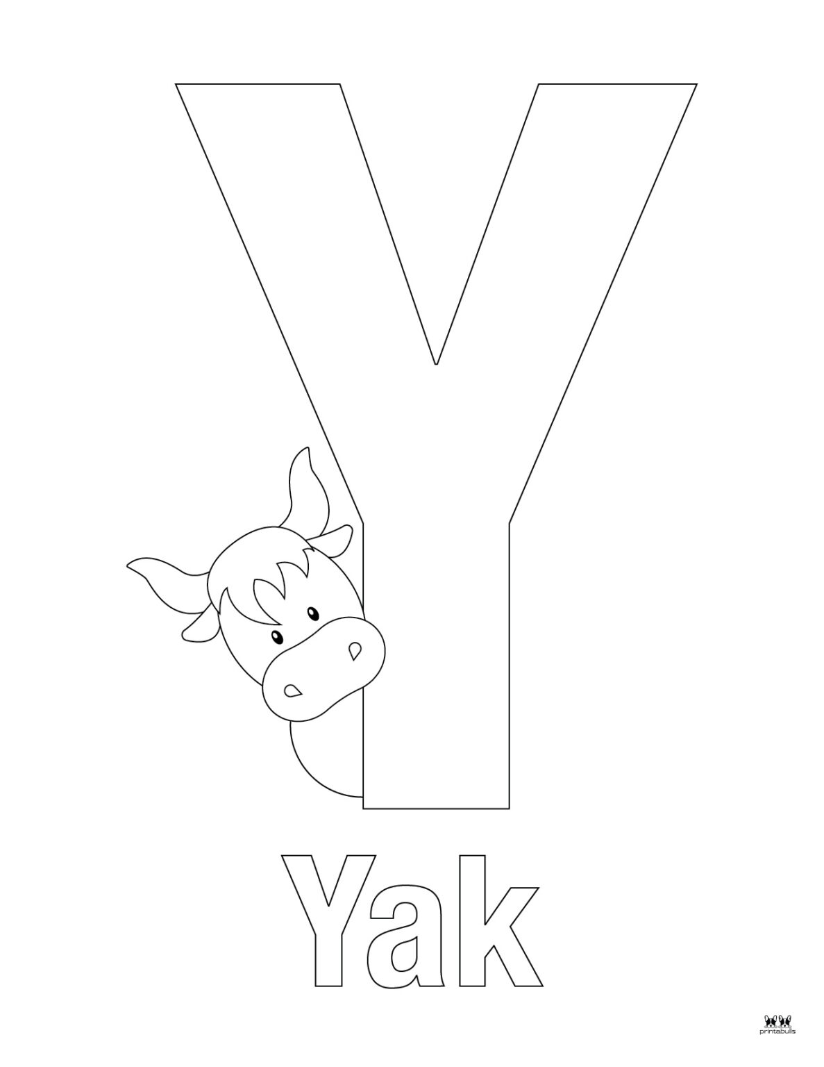 Letter Y Coloring Pages - 15 FREE Pages | Printabulls