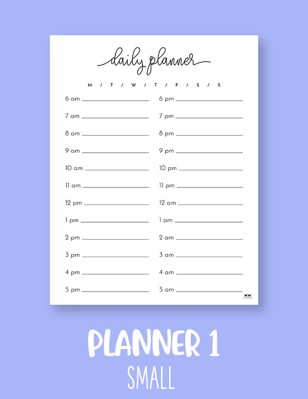 Daily Planner Pages FREE 2025 Planner Pages Printabulls