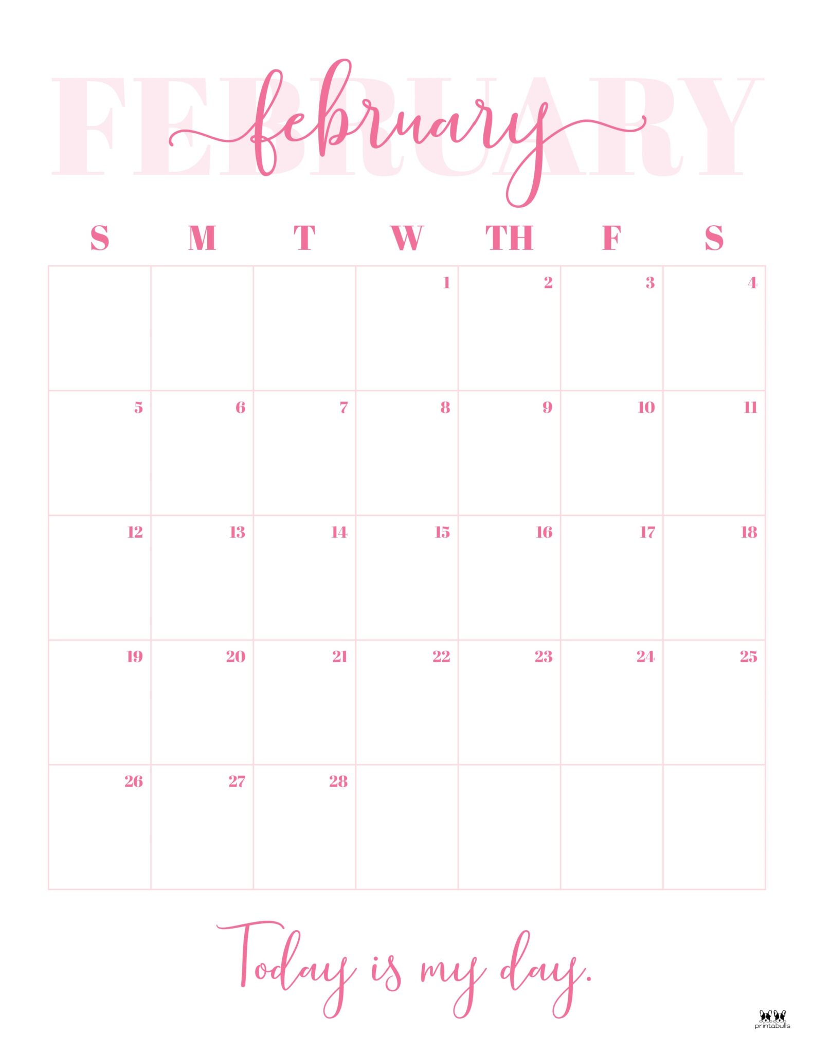 February 2023 Calendars - 50 FREE Printables | Printabulls