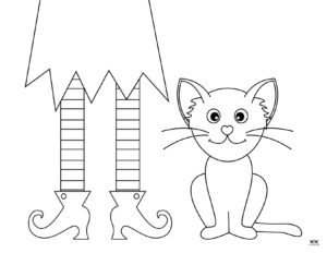 Halloween Cat Coloring Pages - 25 FREE Pages | Printabulls