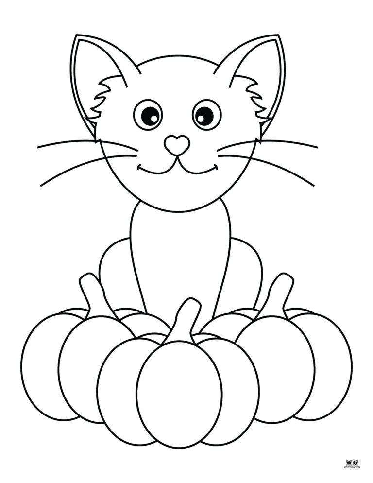 Halloween Cat Coloring Pages Free Pages Printabulls