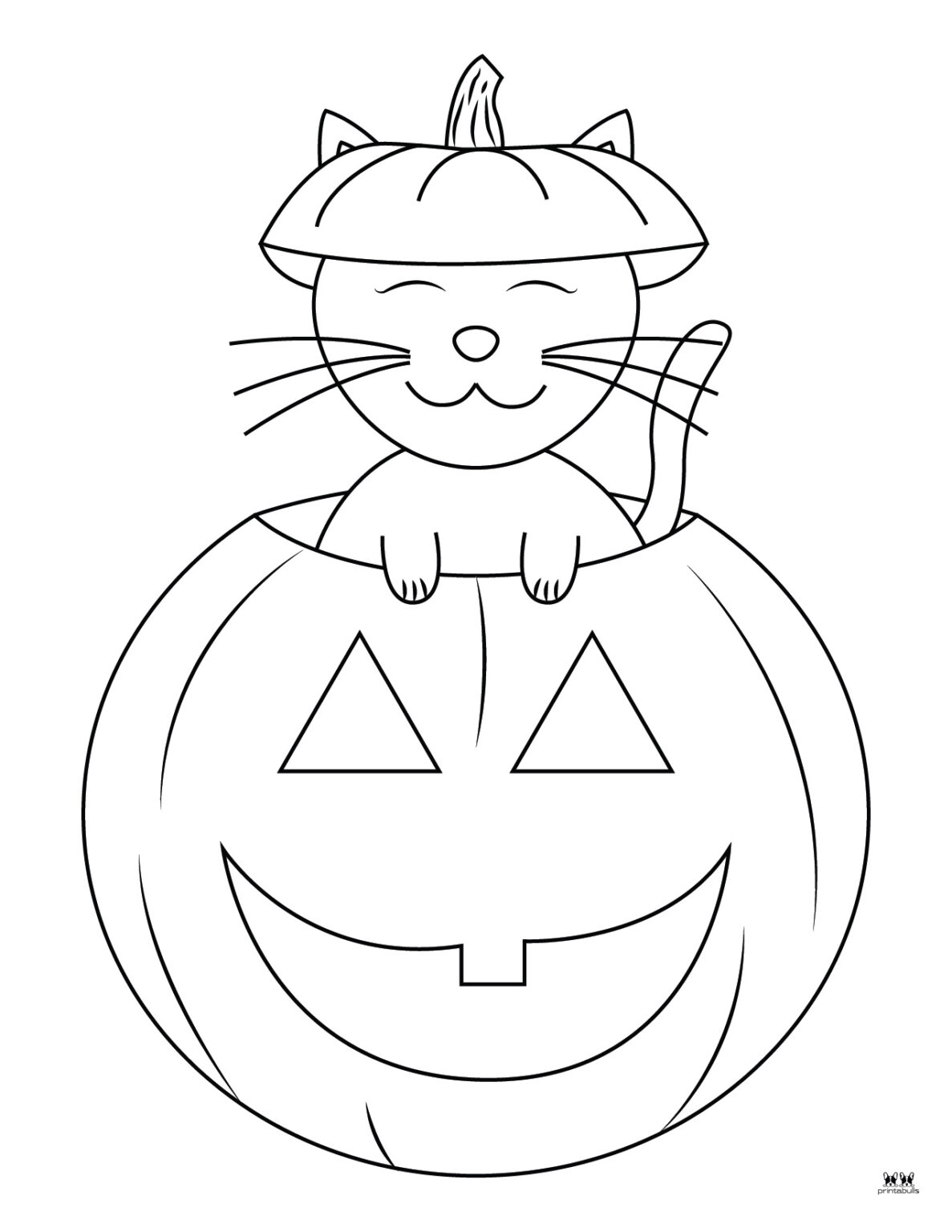 Halloween Cat Coloring Pages - 25 FREE Pages | Printabulls