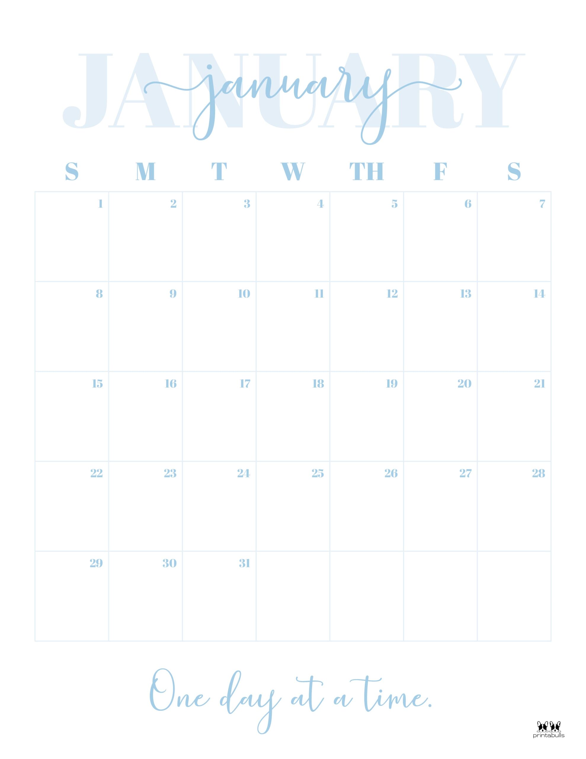 January 2023 Calendars - 50 Free Printables 