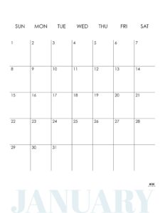 January 2023 Calendars - 50 Free Printables 