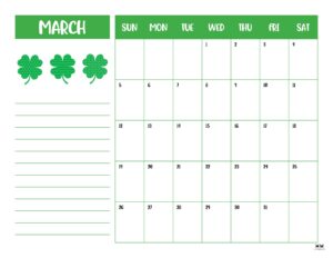 March 2023 Calendars - 50 FREE Printables | Printabulls