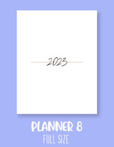 Planner Cover Pages - Free 2023 Planner Pages 