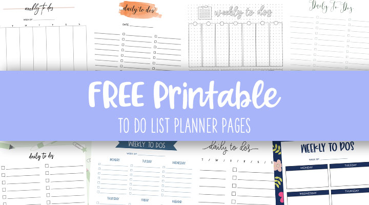 To Do List Planner Pages - FREE 2024 Planner Pages