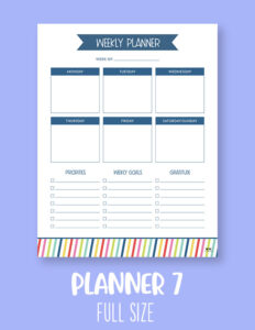 Weekly Planner Pages - FREE 2024 Planner Pages | Printabulls