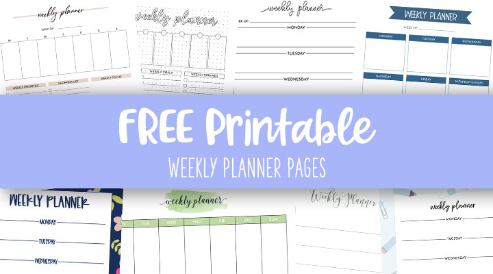 Weekly Planner Pages - FREE 2024 Planner Pages