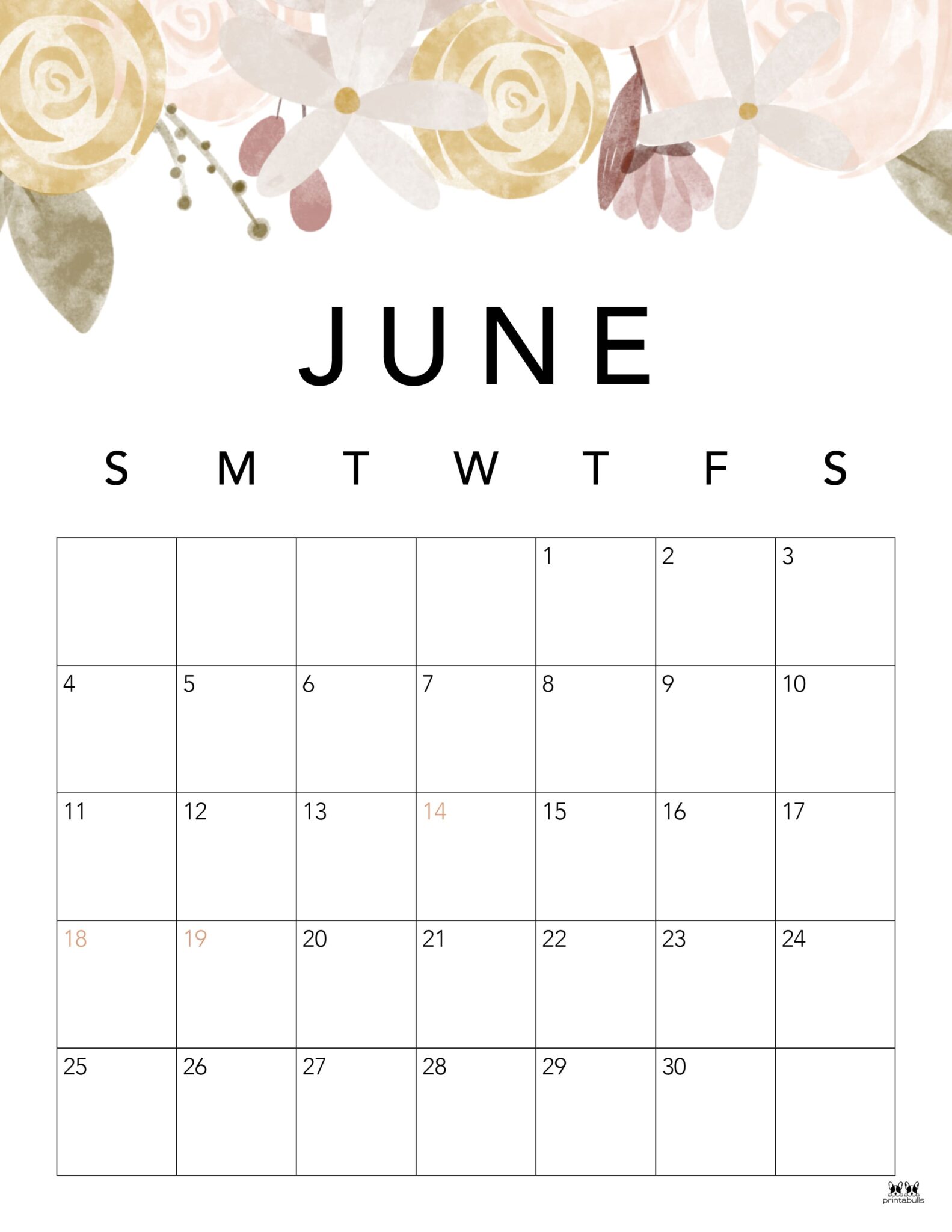 June 2023 Calendars - 50 FREE Printables | Printabulls