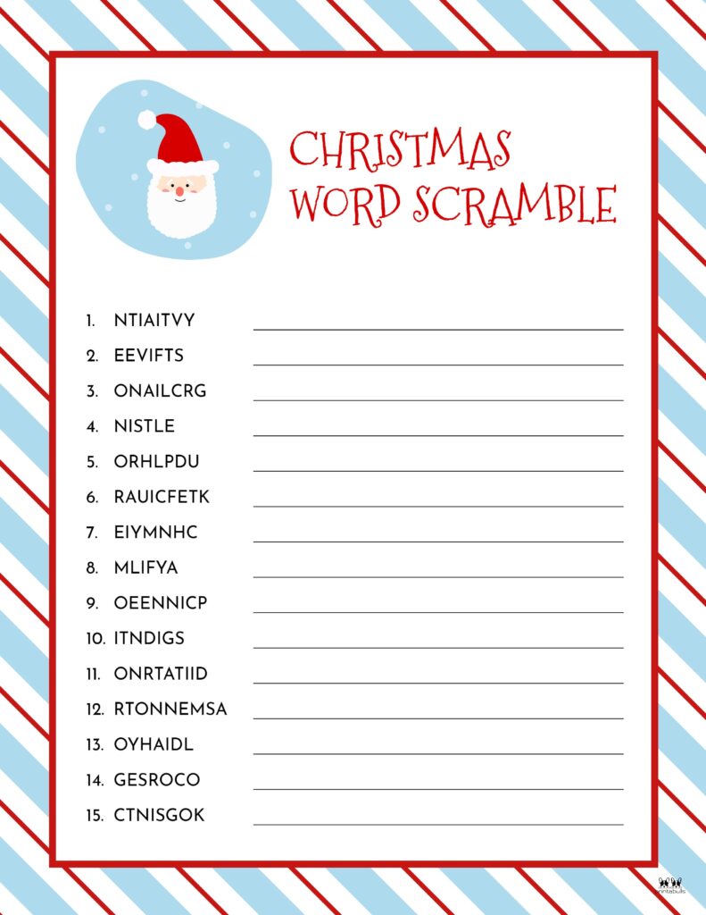 Printable-Christmas-Word-Scramble-Medium-1
