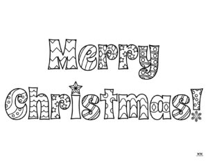 Merry Christmas Coloring Pages - FREE Printables | Printabulls