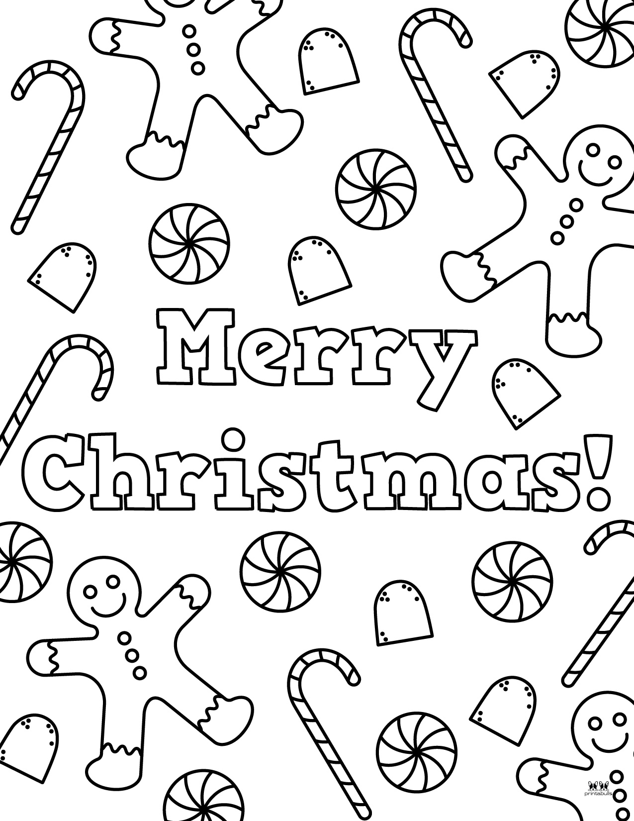 Merry Christmas Coloring Pages - FREE Printables | Printabulls