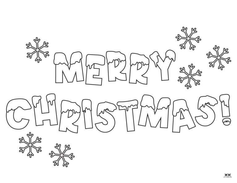 Merry Christmas Coloring Pages - FREE Printables | Printabulls