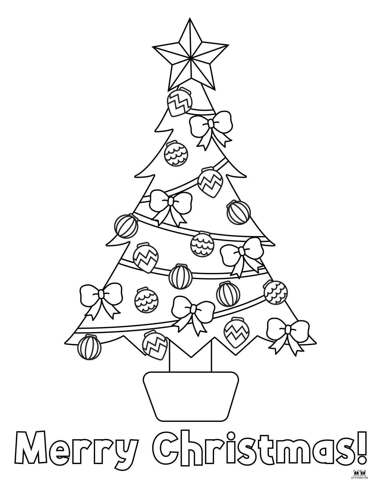 Merry Christmas Coloring Pages - FREE Printables | Printabulls