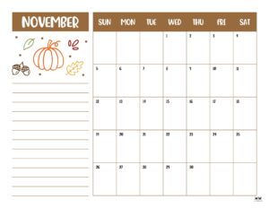 November 2023 Calendars - 50 FREE Printables | Printabulls