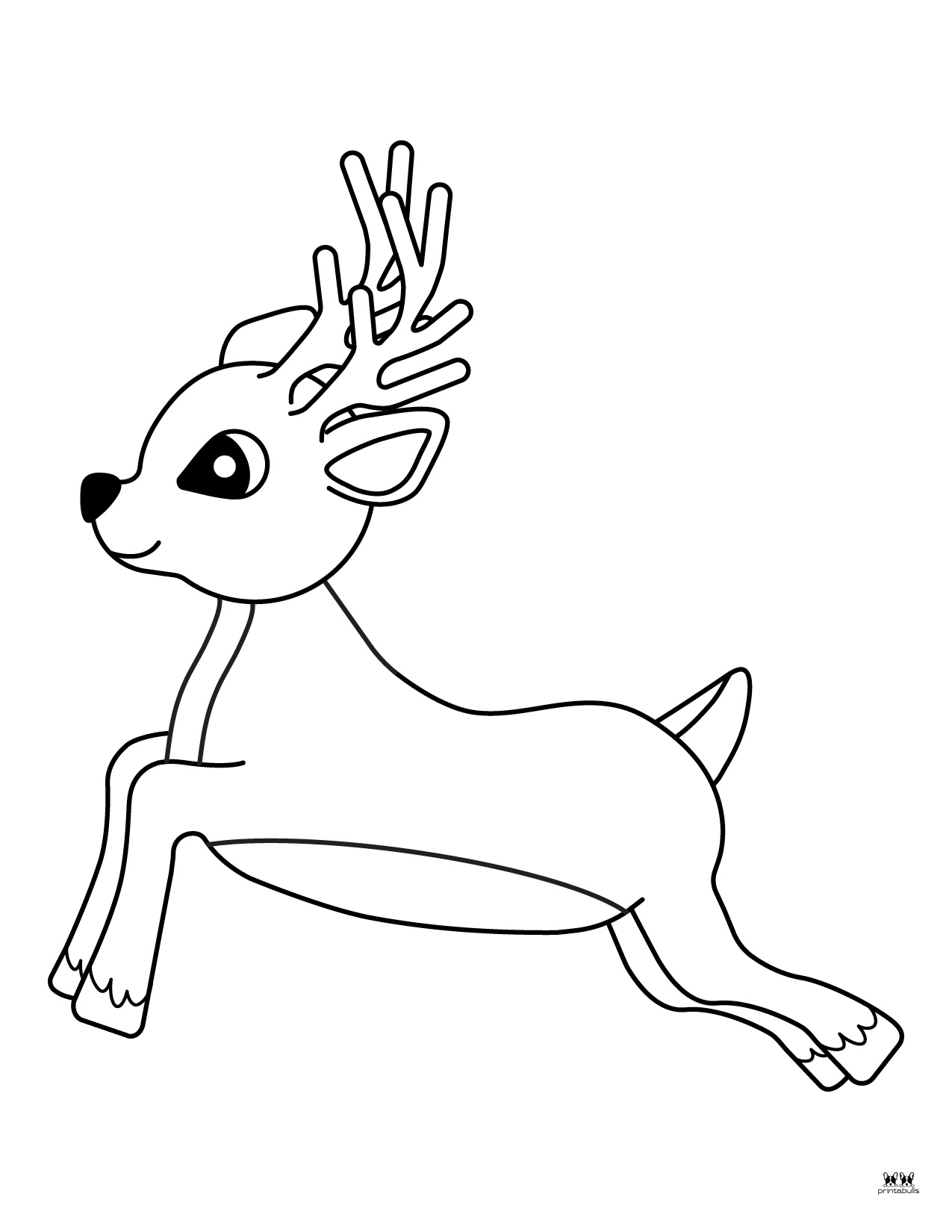 Reindeer Coloring Pages 30 FREE Printable Pages Printabulls