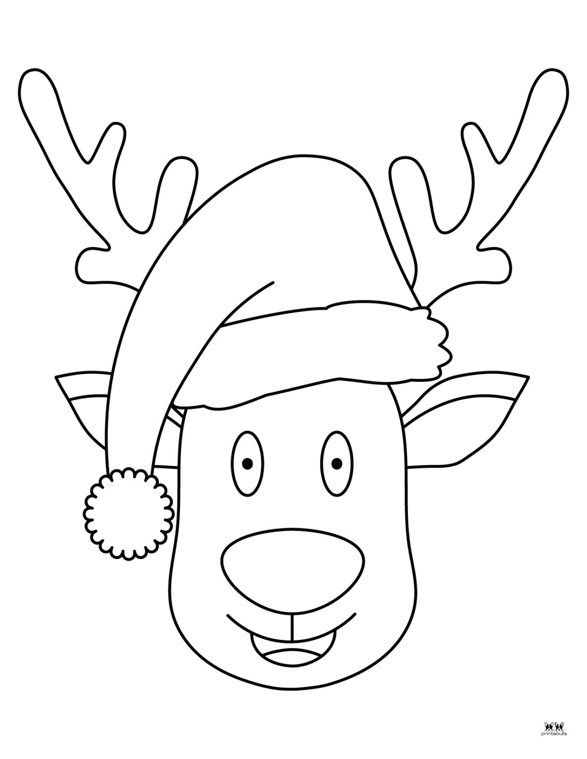 Reindeer Coloring Pages - 30 FREE Printable Pages | Printabulls