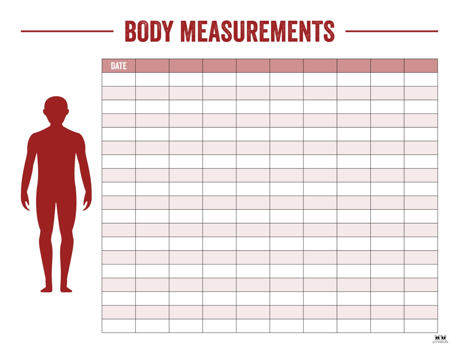 Body Measurement Charts Free Printables Printabulls Artofit The Best 