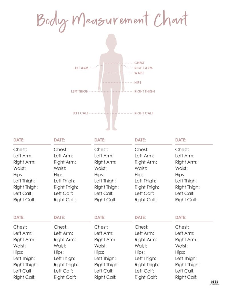 50 Free Printable Body Measurement Chart For Sewing RmahThorin