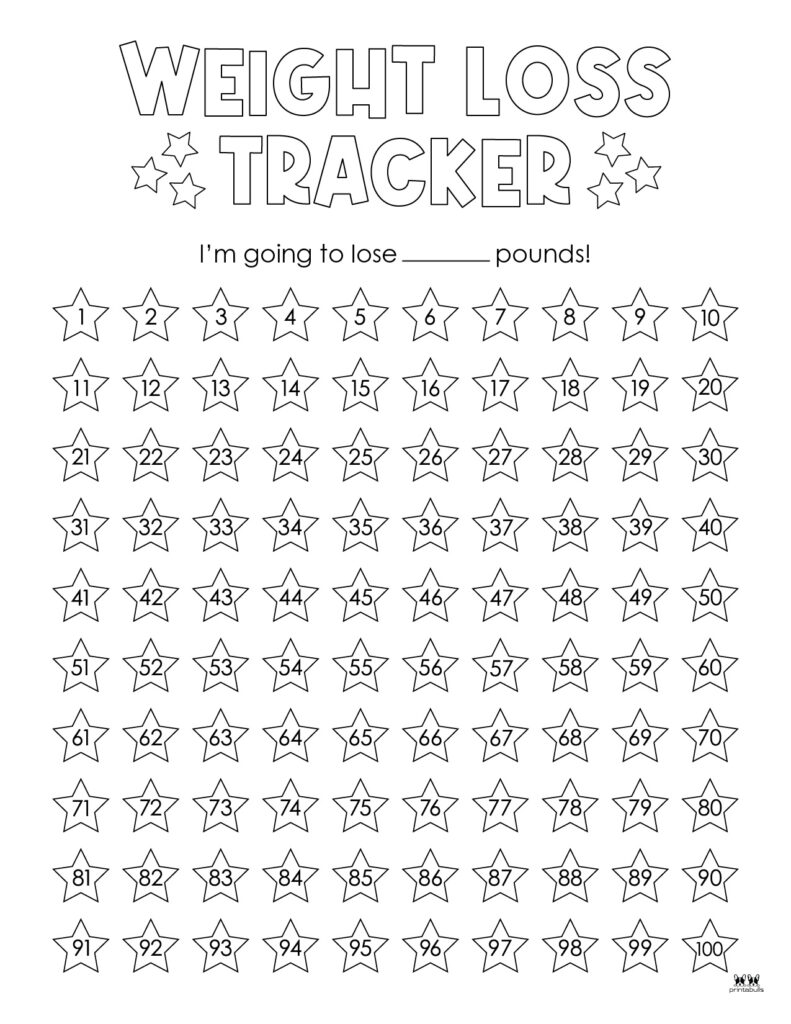 Free Printable Weight Loss Tracker {Plus Habit Tracker & Weigh-in Chart}