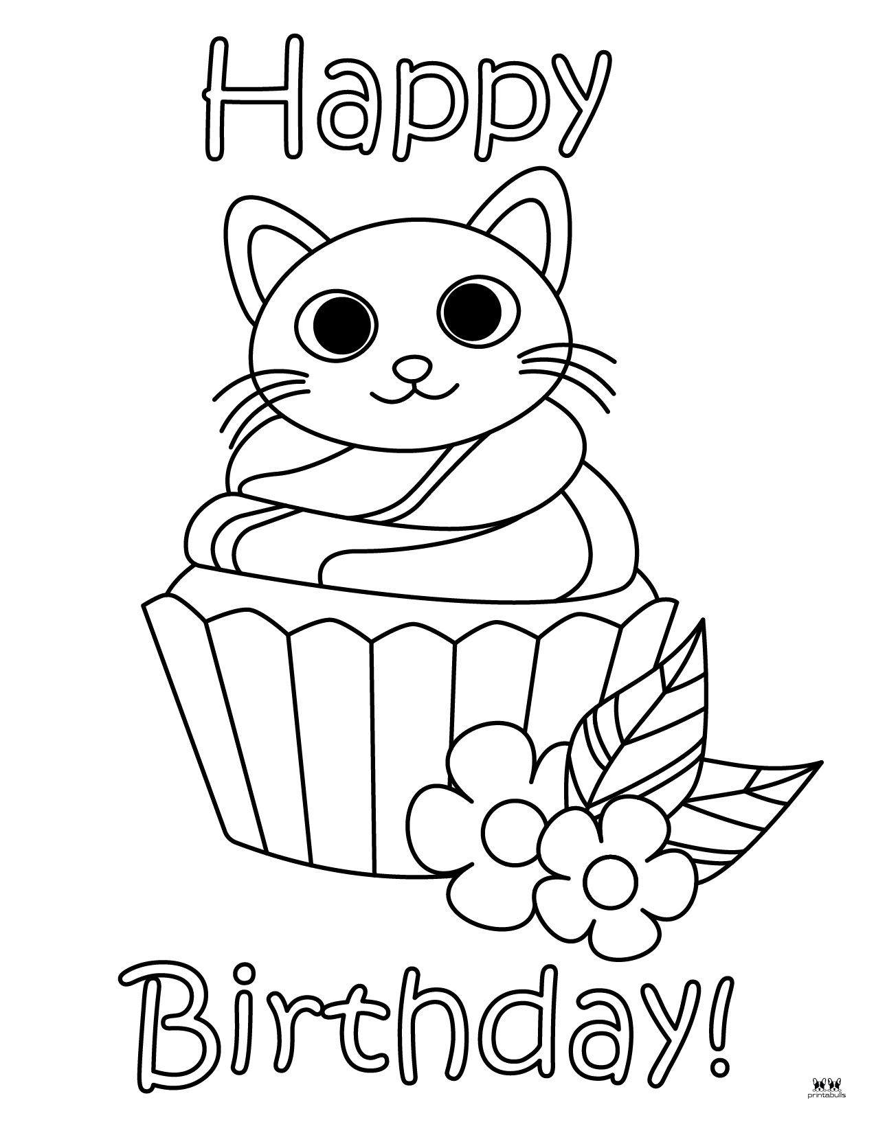 Cupcake Coloring Pages - 25 FREE Printables | Printabulls