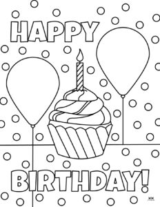 Cupcake Coloring Pages - 25 FREE Printables | Printabulls