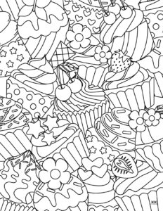 Cupcake Coloring Pages - 25 Free Printables 