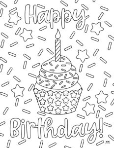 Cupcake Coloring Pages - 25 FREE Printables | Printabulls