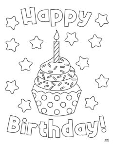 Cupcake Coloring Pages - 25 FREE Printables | Printabulls