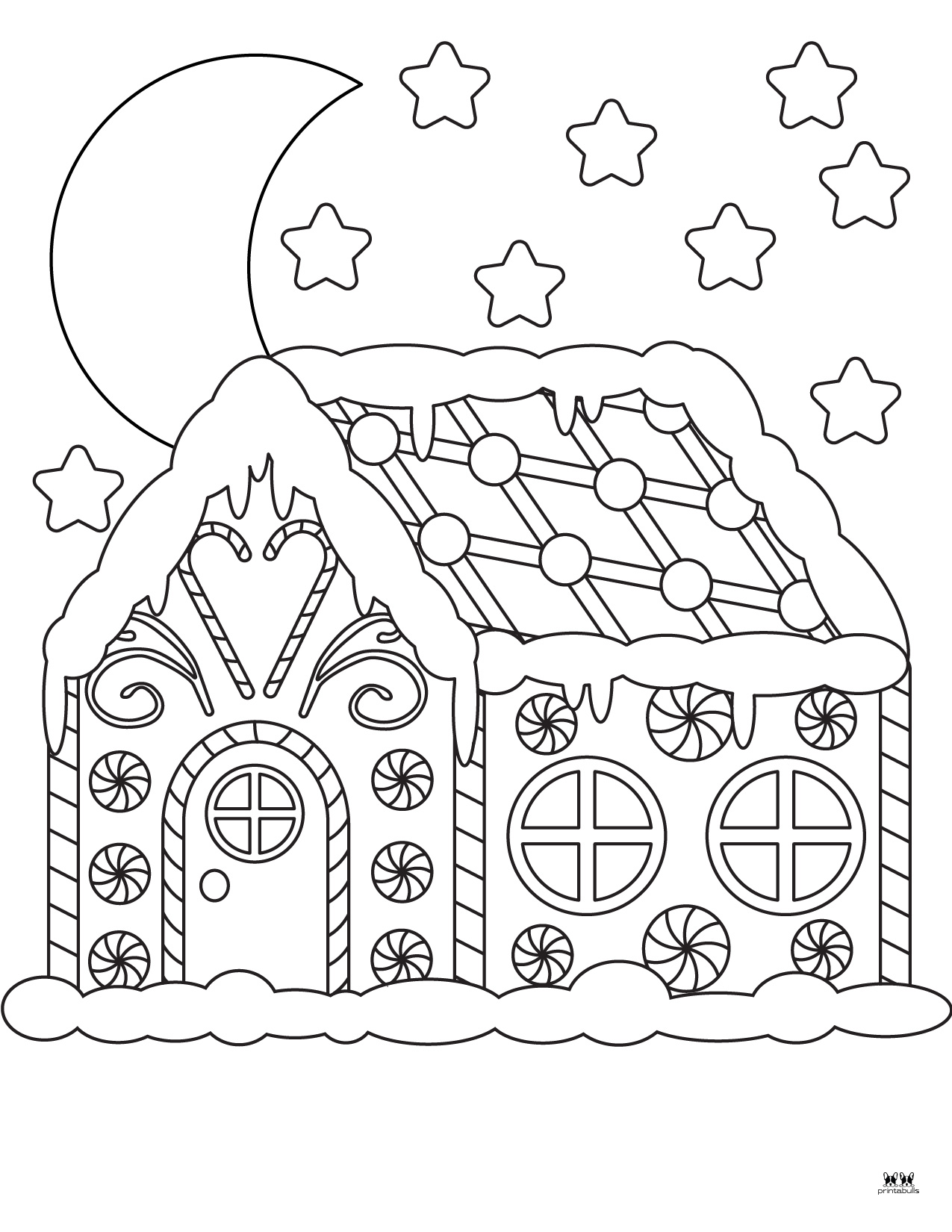 Gingerbread House Coloring Pages - 25 Free Pages 