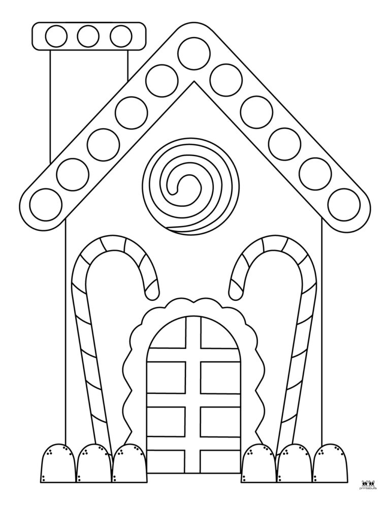 Gingerbread House Coloring Pages - 25 FREE Pages | Printabulls