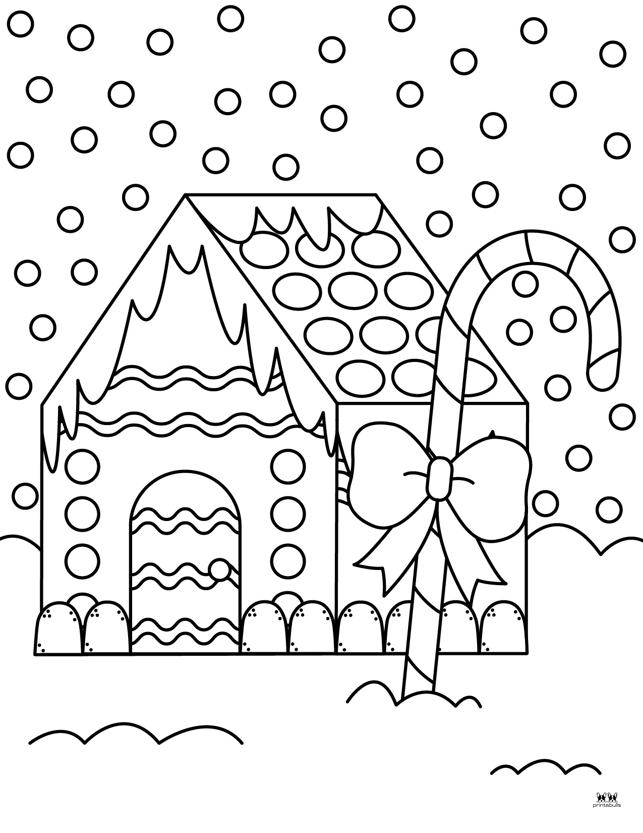 Gingerbread House Coloring Pages - 25 FREE Pages | Printabulls