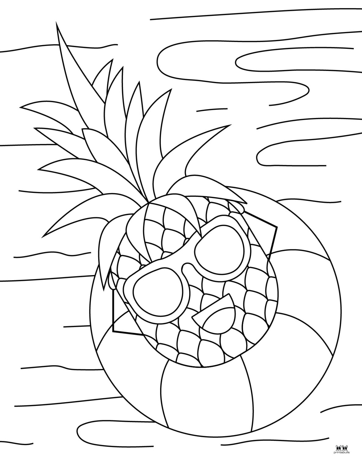 Pineapple Coloring Pages - 25 FREE Pages | Printabulls