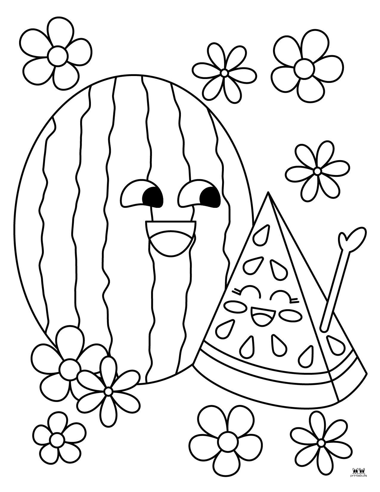 Watermelon Coloring Pages 27 FREE Printables Printabulls